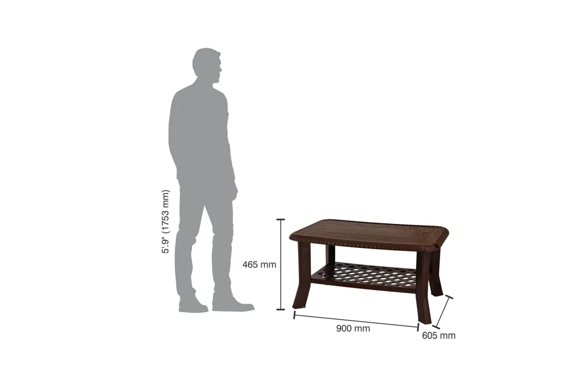 Kisan 302 Plastic Centre Table