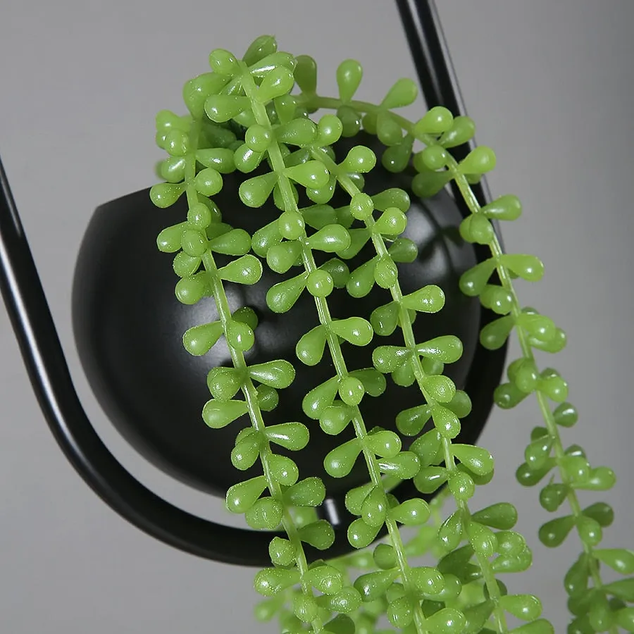 Led Plant Pendant Lights Flower Pot Hanging Lamp