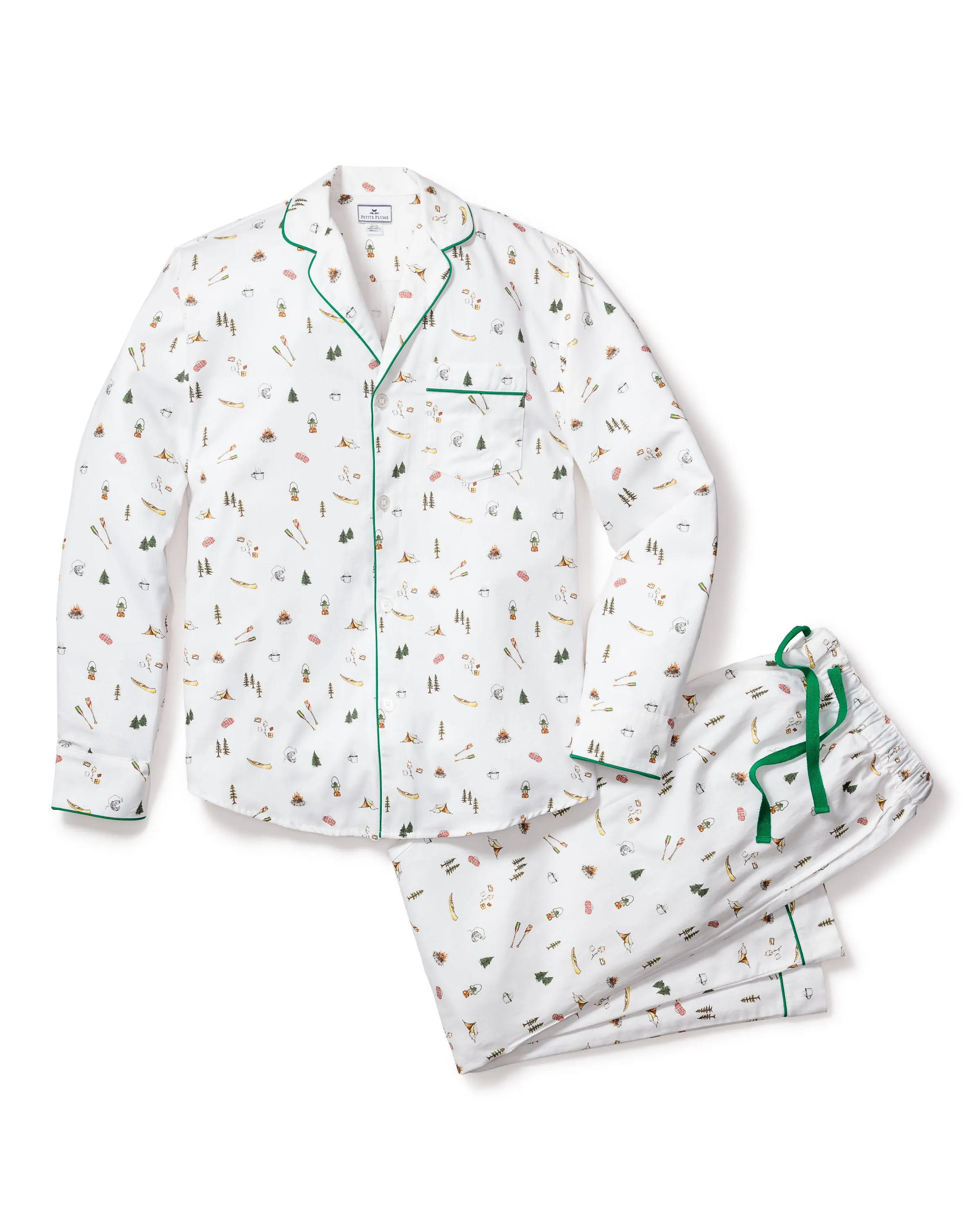 Men's Twill Pajama Set in The Great Outdoors