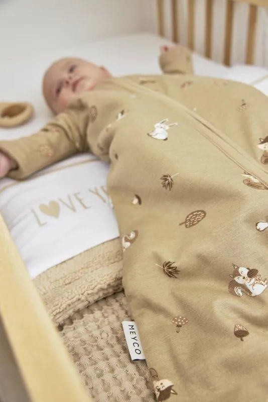 Meyco Baby Sleeping Bag - All Seasons, 6m-3Y - in Forest Animal Design