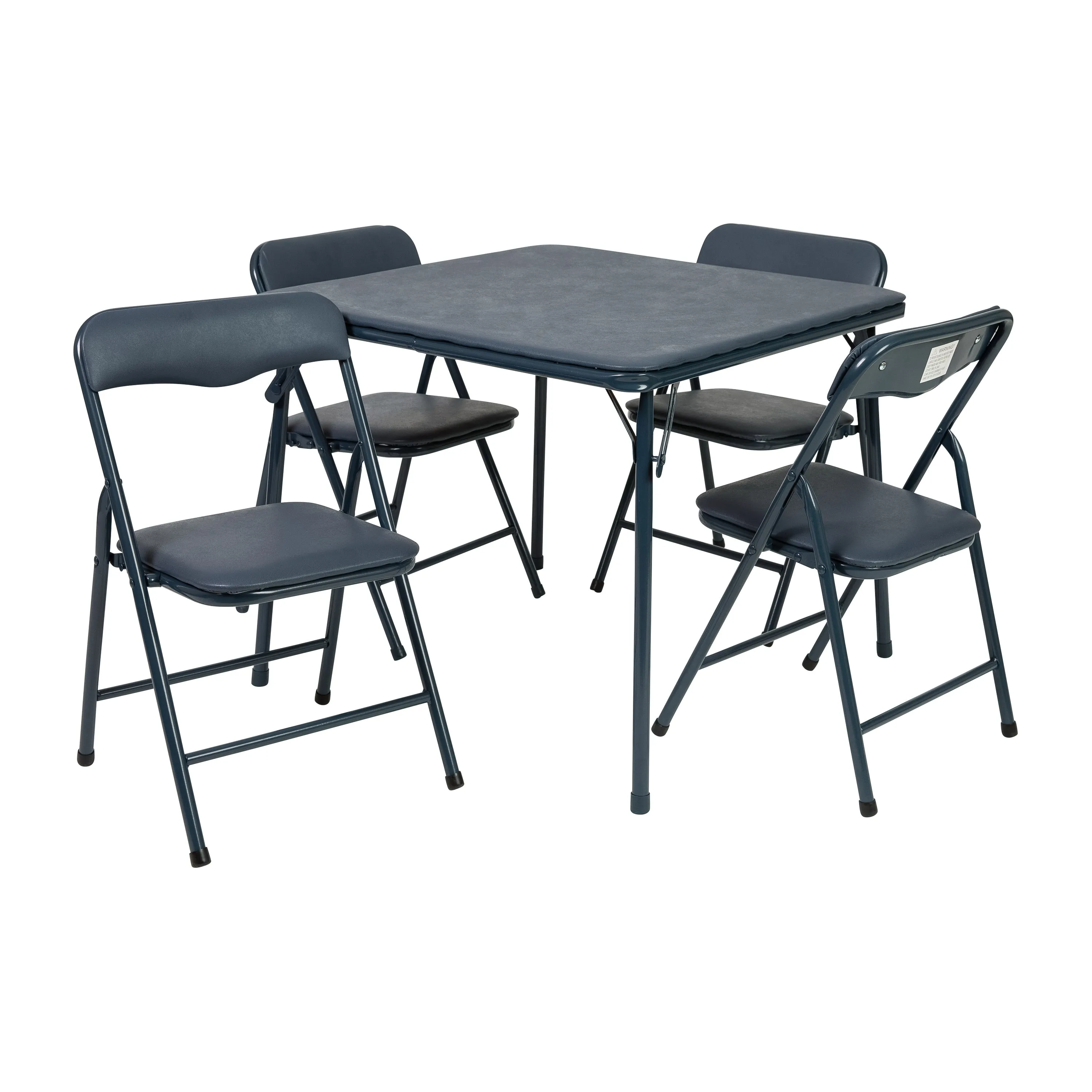 Mindy Kids Navy 5 Piece Folding Table and Chair Set