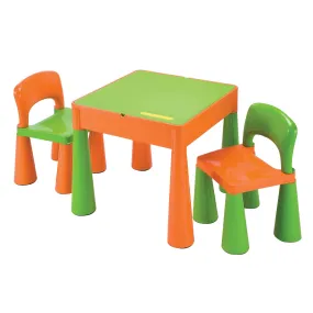 Multi Activity Table in Orange & Green