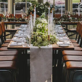 Natural Cotton Table Runner 5m