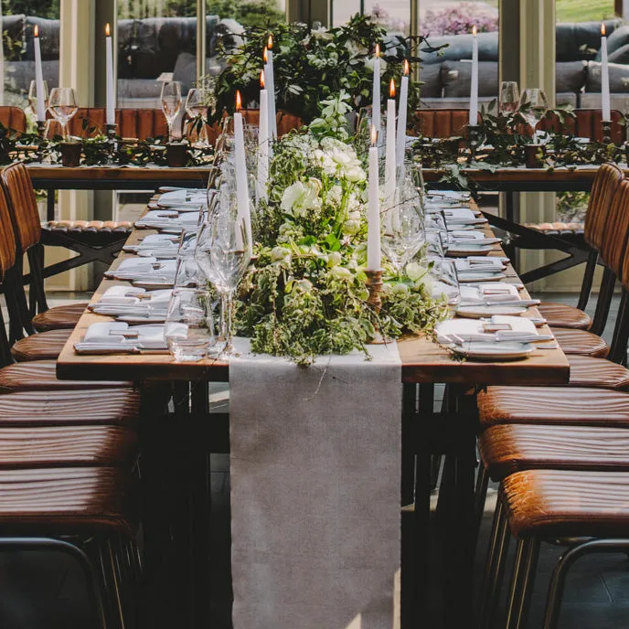 Natural Cotton Table Runner 5m