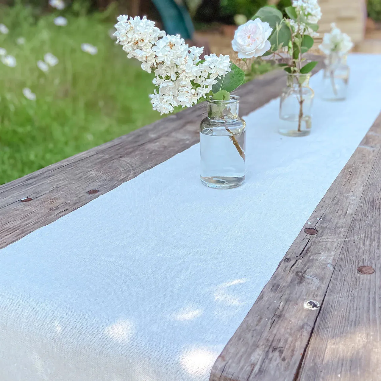 Natural Cotton Table Runner 5m