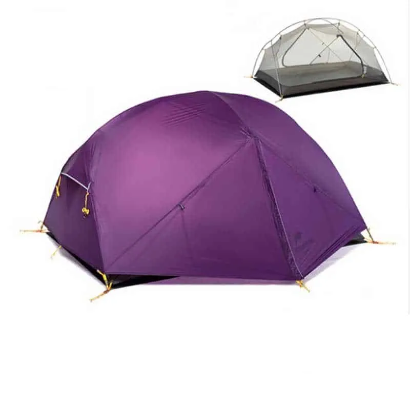 Naturehike 20D Mongar Ultralight 2 man Tent (Various Colours) With Mat