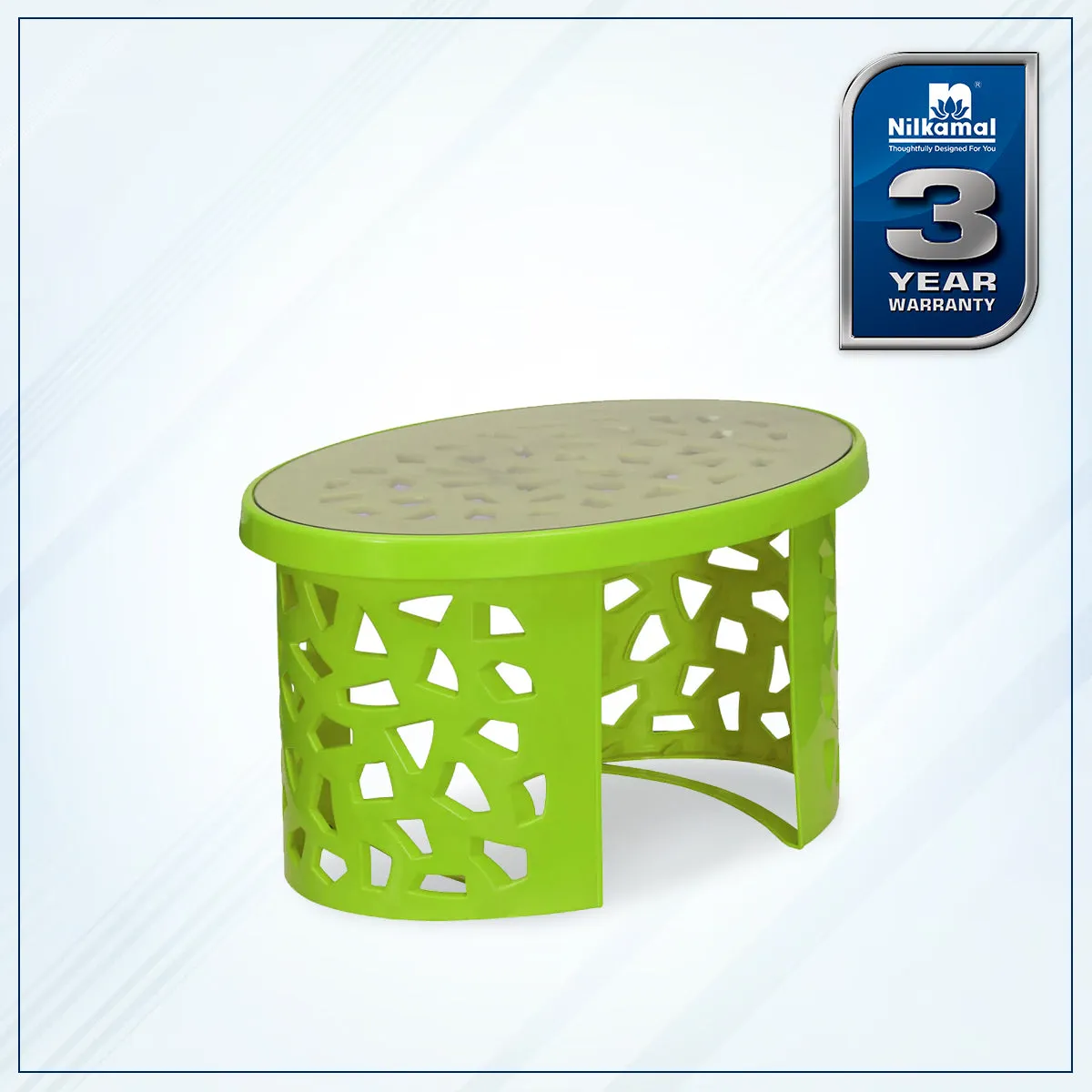 Nilkamal Crystal Plastic Centre Table