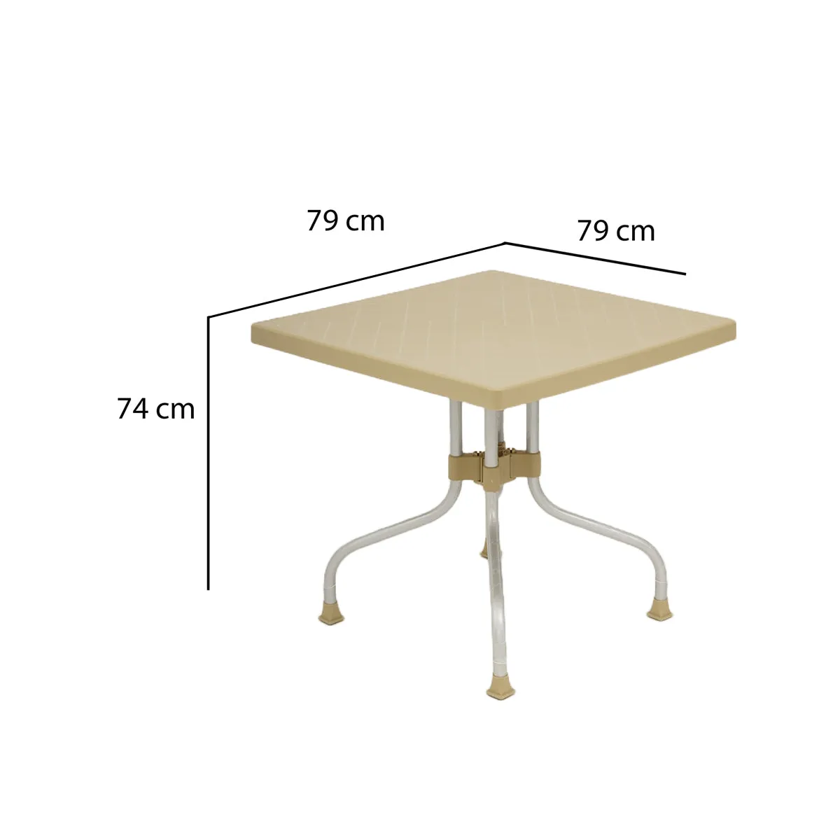 Nilkamal Orchid 4 Seater Plastic Dining Table