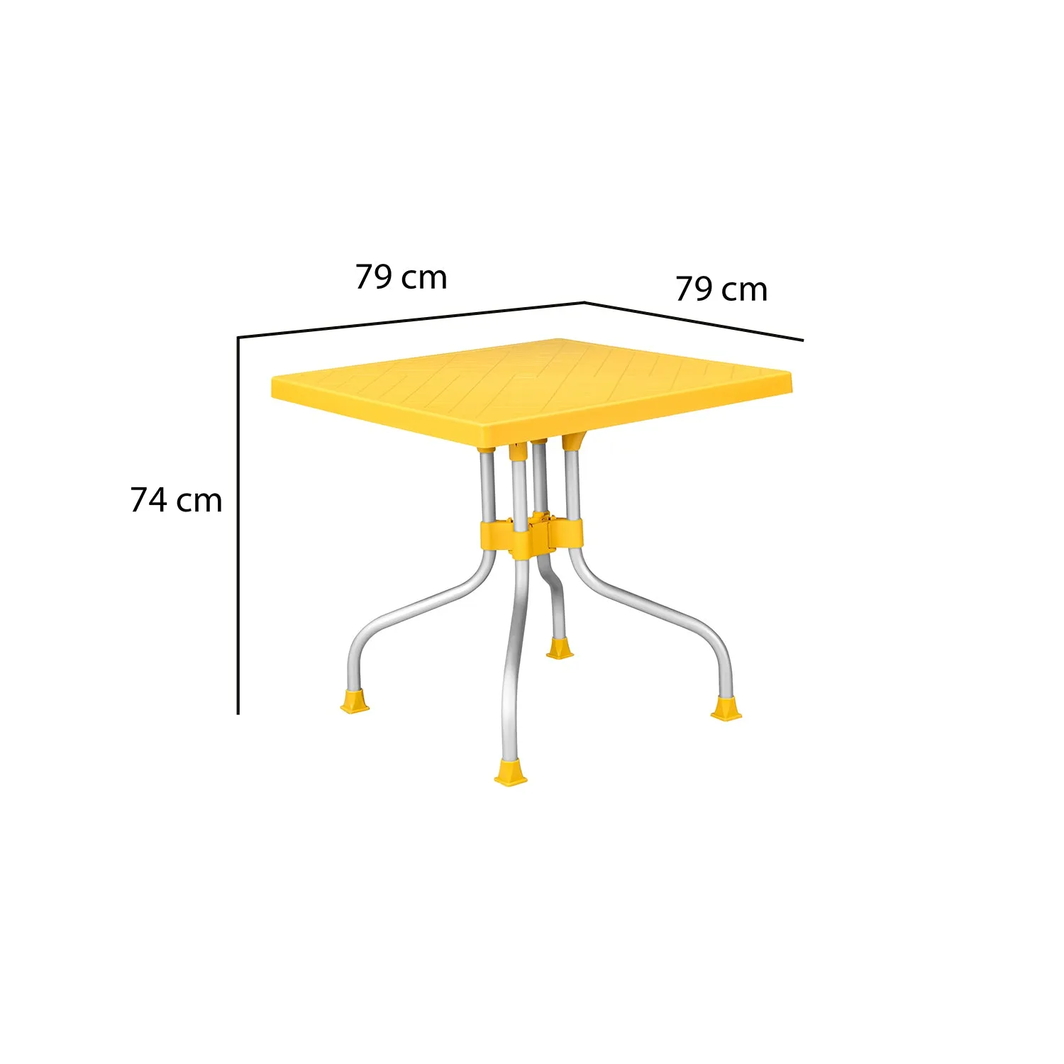 Nilkamal Orchid 4 Seater Plastic Dining Table