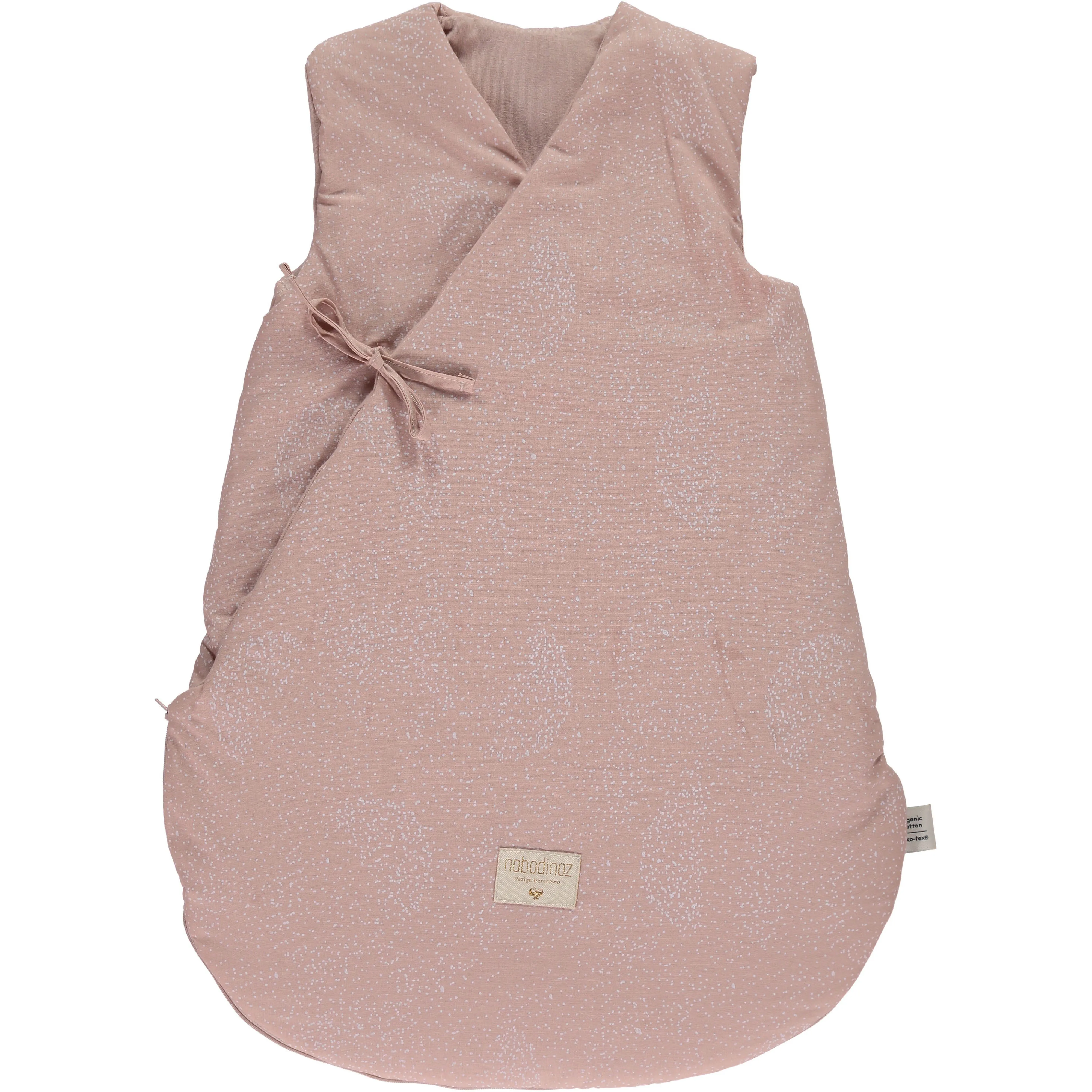nobodinoz Sleeping Bag Cloud White Bubble/ Misty Pink