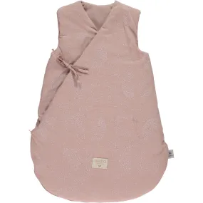 nobodinoz Sleeping Bag Cloud White Bubble/ Misty Pink