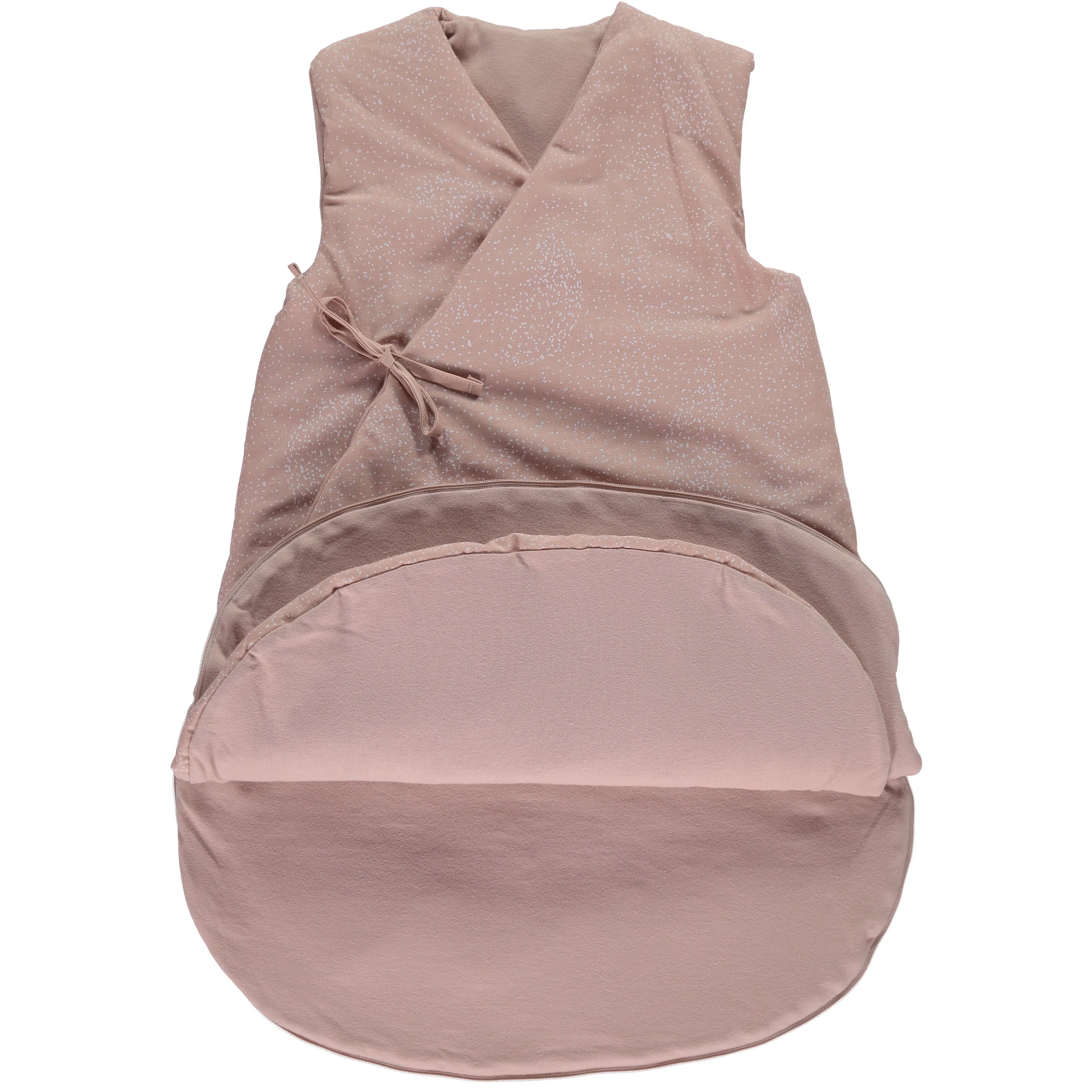 nobodinoz Sleeping Bag Cloud White Bubble/ Misty Pink