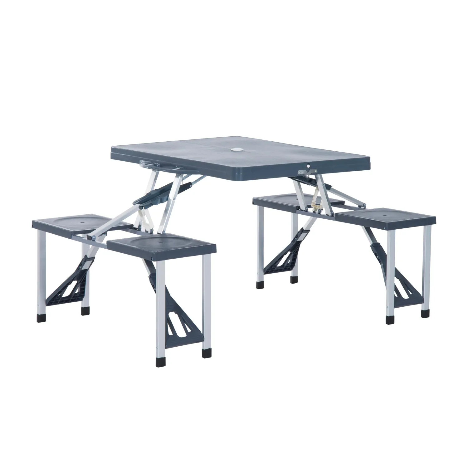 Outsunny Folding Camping Table And Chair Set