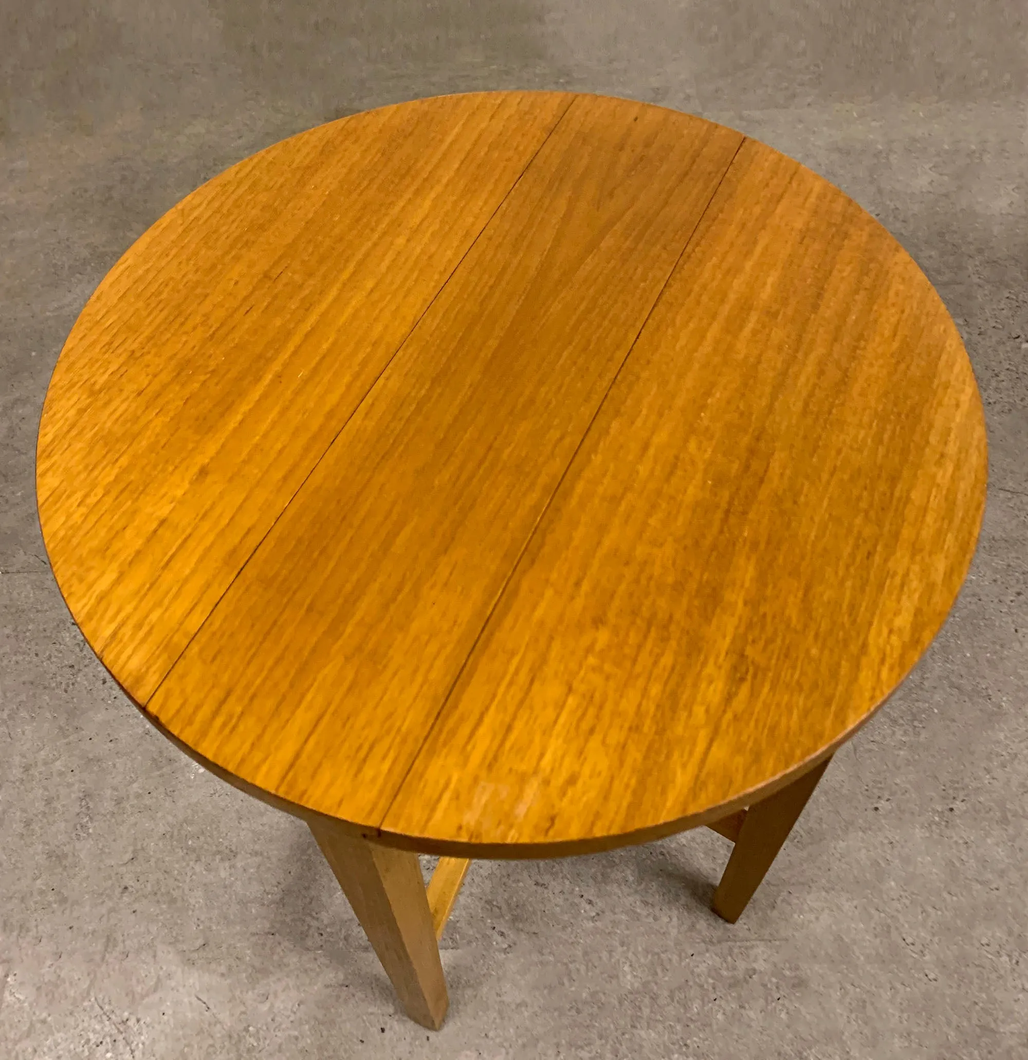 Pair Of Danish Teak Folding Bedside / Side Tables