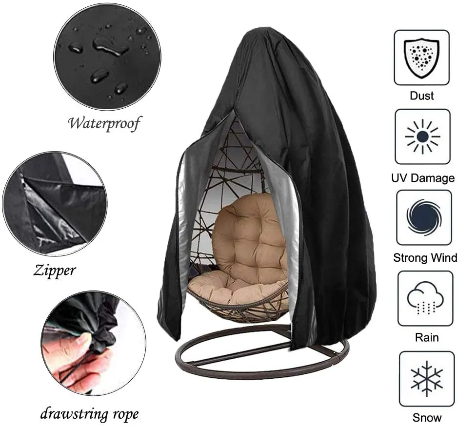 Patio Hanging Egg Chair Cover Swing Chair Cover With Zip