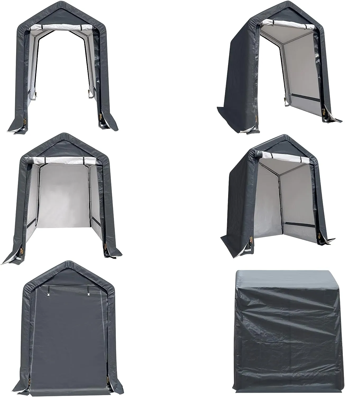 Portable Compact Pop Up Garage Carport Tent 6' x 8'