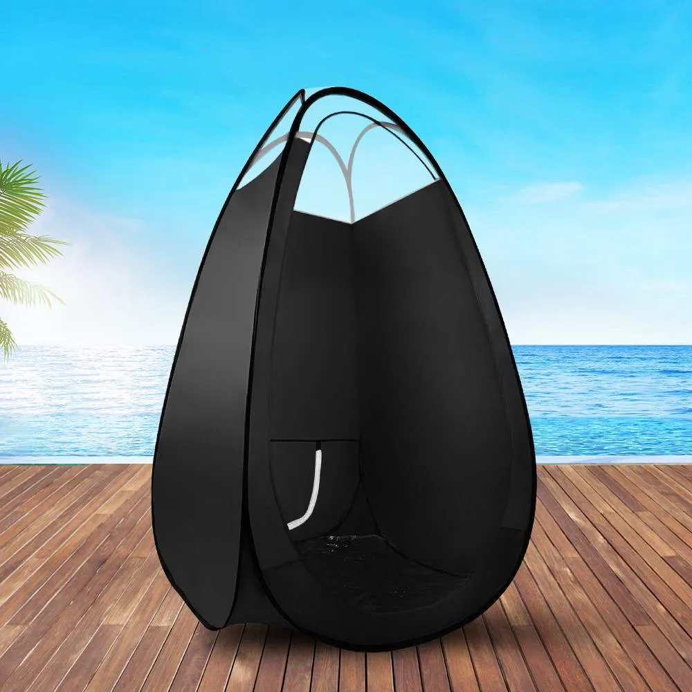 Portable Pop Up Spray Tanning Tent, Washable, Black