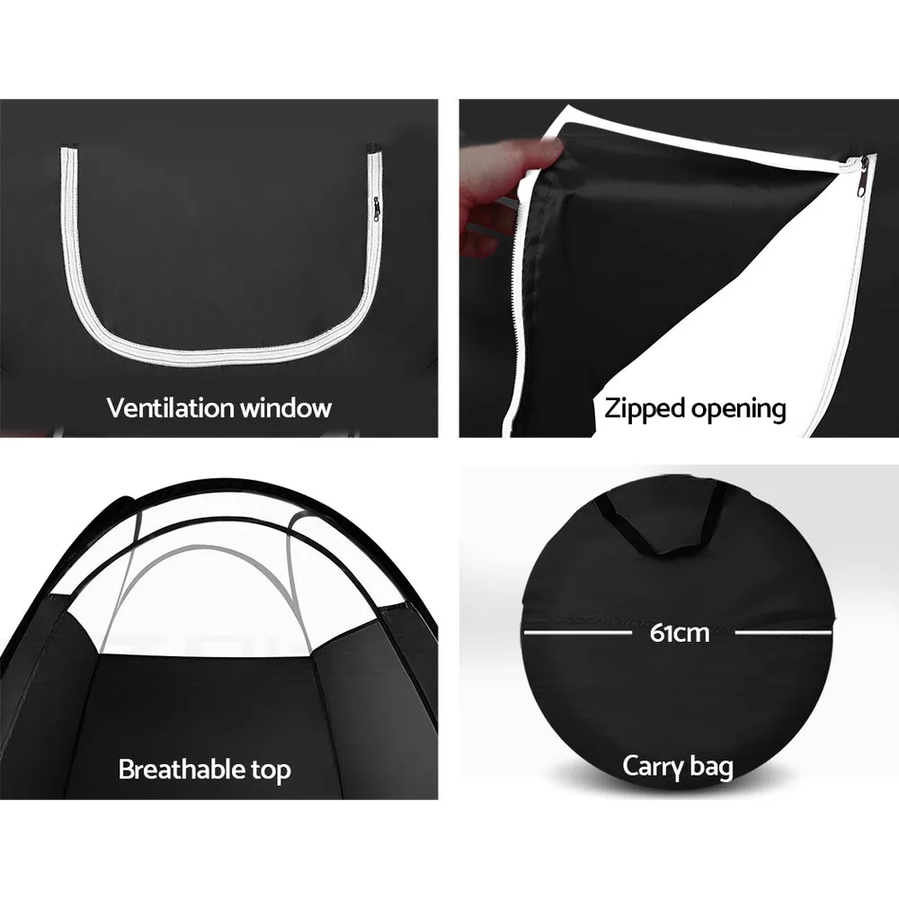 Portable Pop Up Spray Tanning Tent, Washable, Black