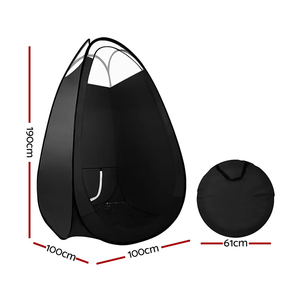 Portable Pop Up Spray Tanning Tent, Washable, Black