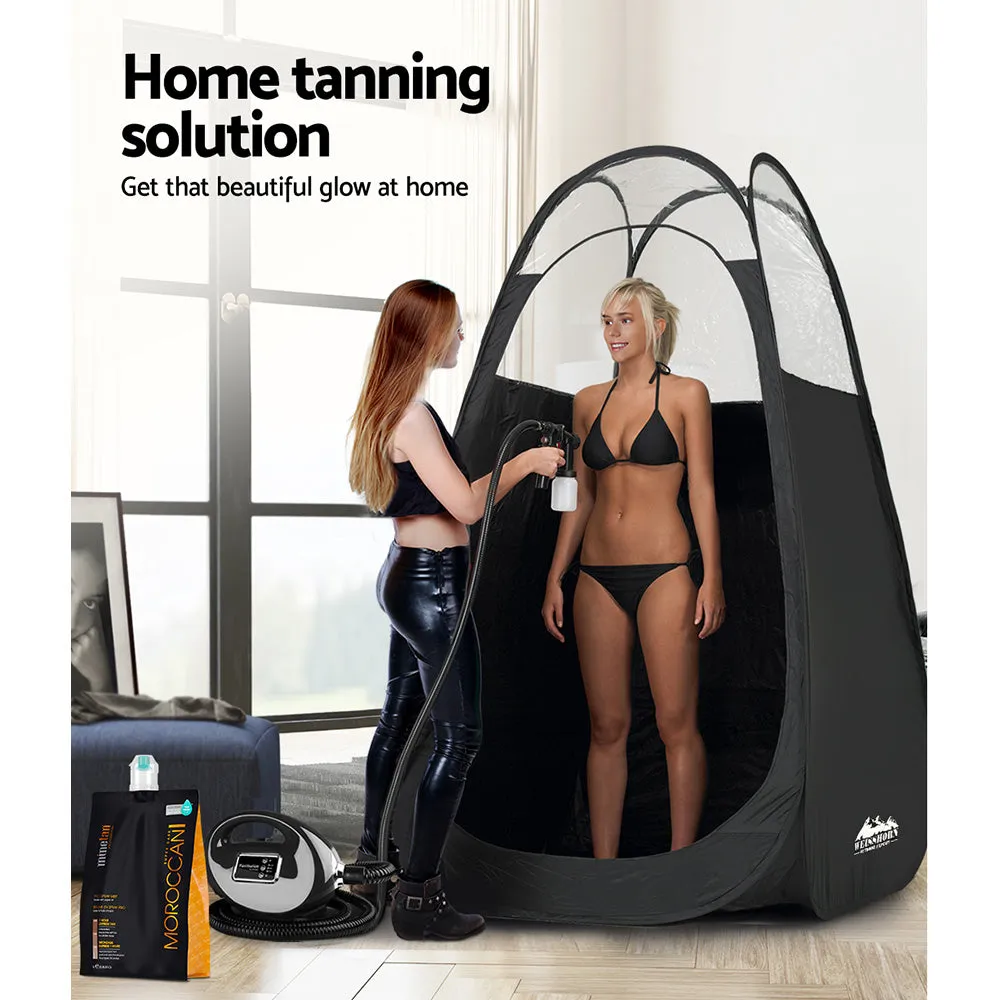 Portable Pop Up Spray Tanning Tent, Washable, Black