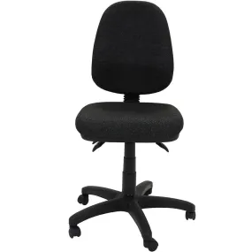 Rapidline Ergonomic Typist Chair High Back Seat/Back Tilt Charcoal