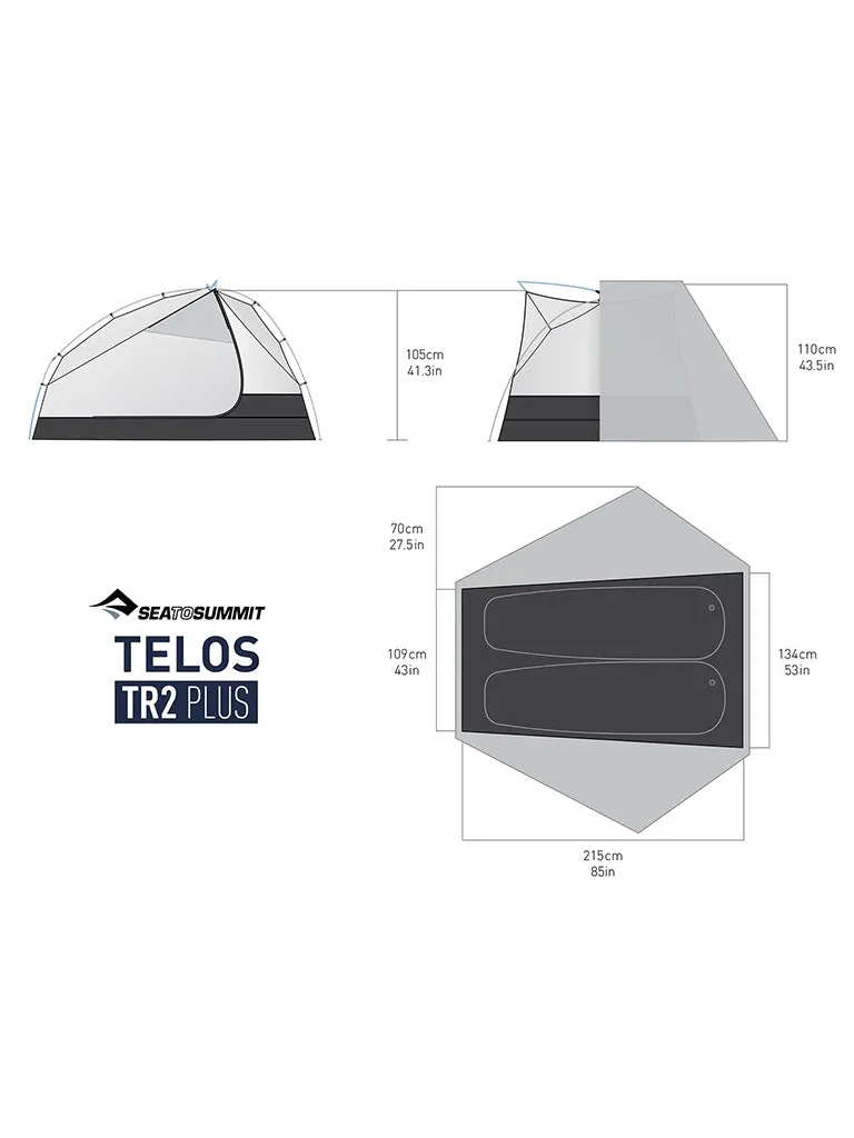 Telos TR2 Plus - Two Person Freestanding Tent (3  Season)