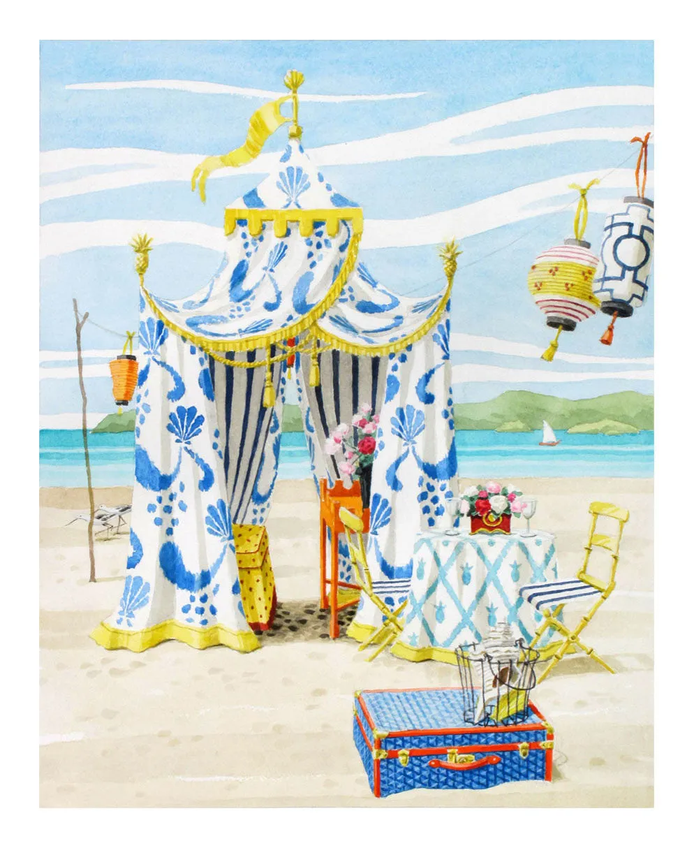 The Blue & White Tent