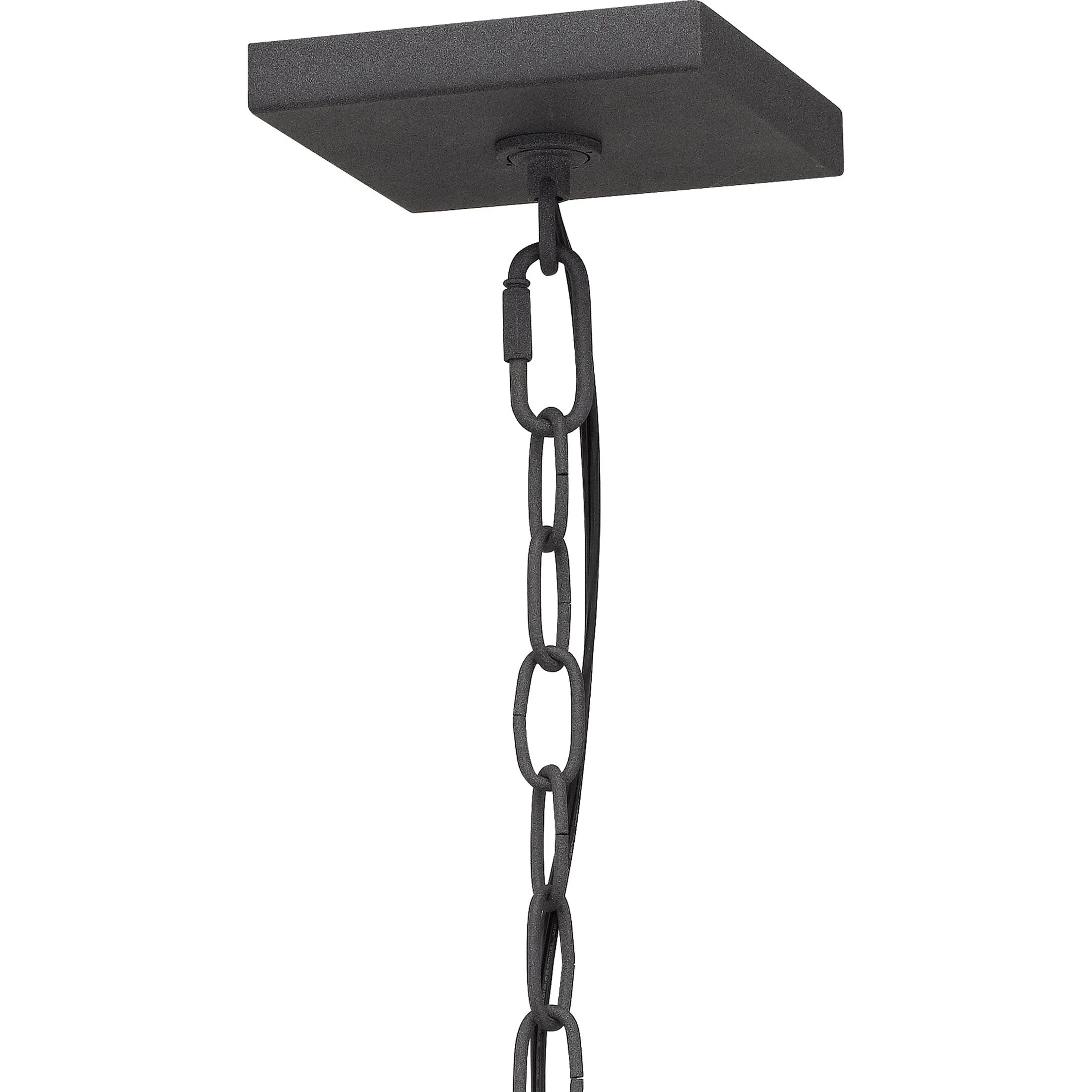 Thorpe - Outdoor hanging 1 light mottled black - TPE1908MB