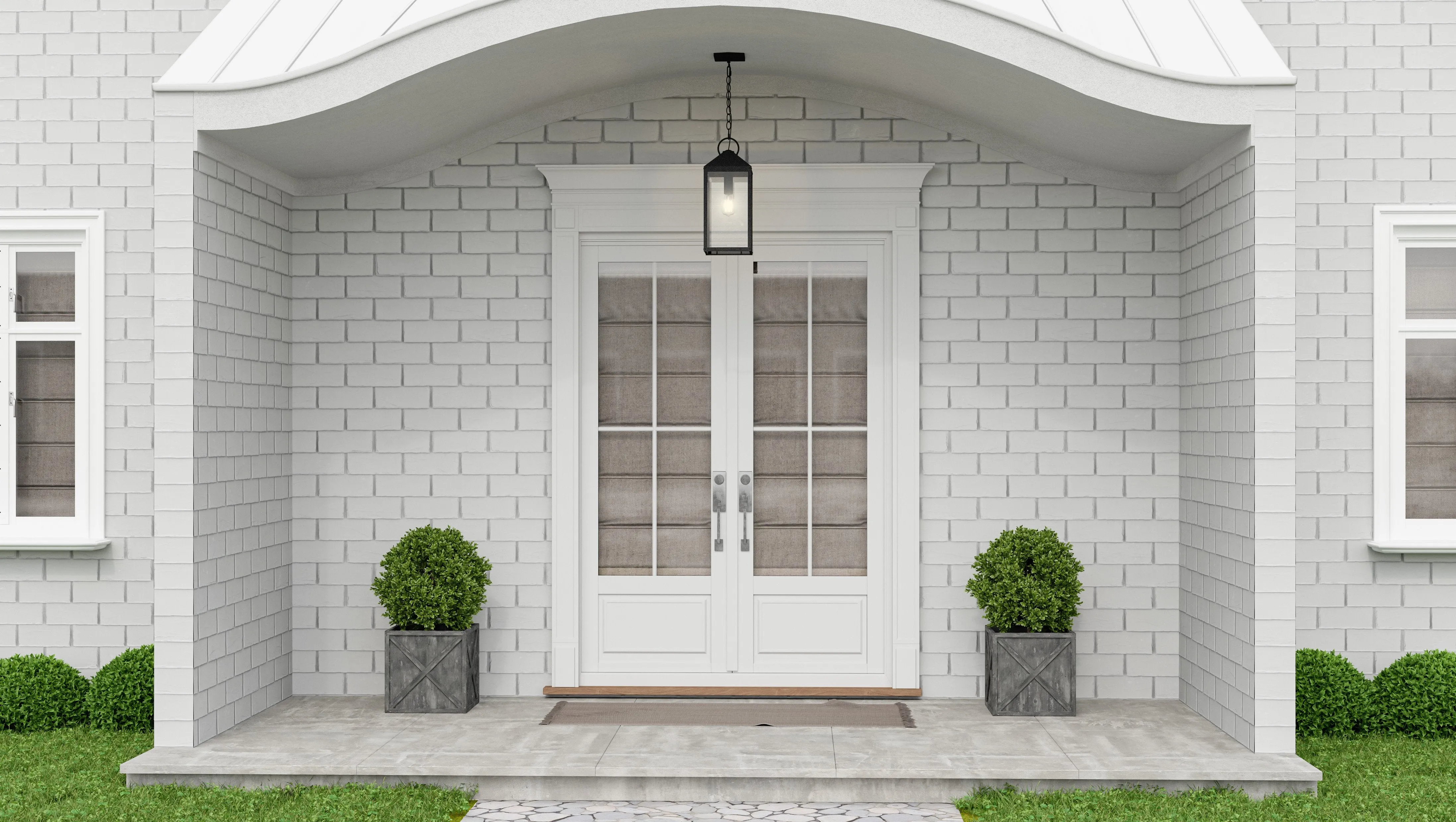 Thorpe - Outdoor hanging 1 light mottled black - TPE1908MB