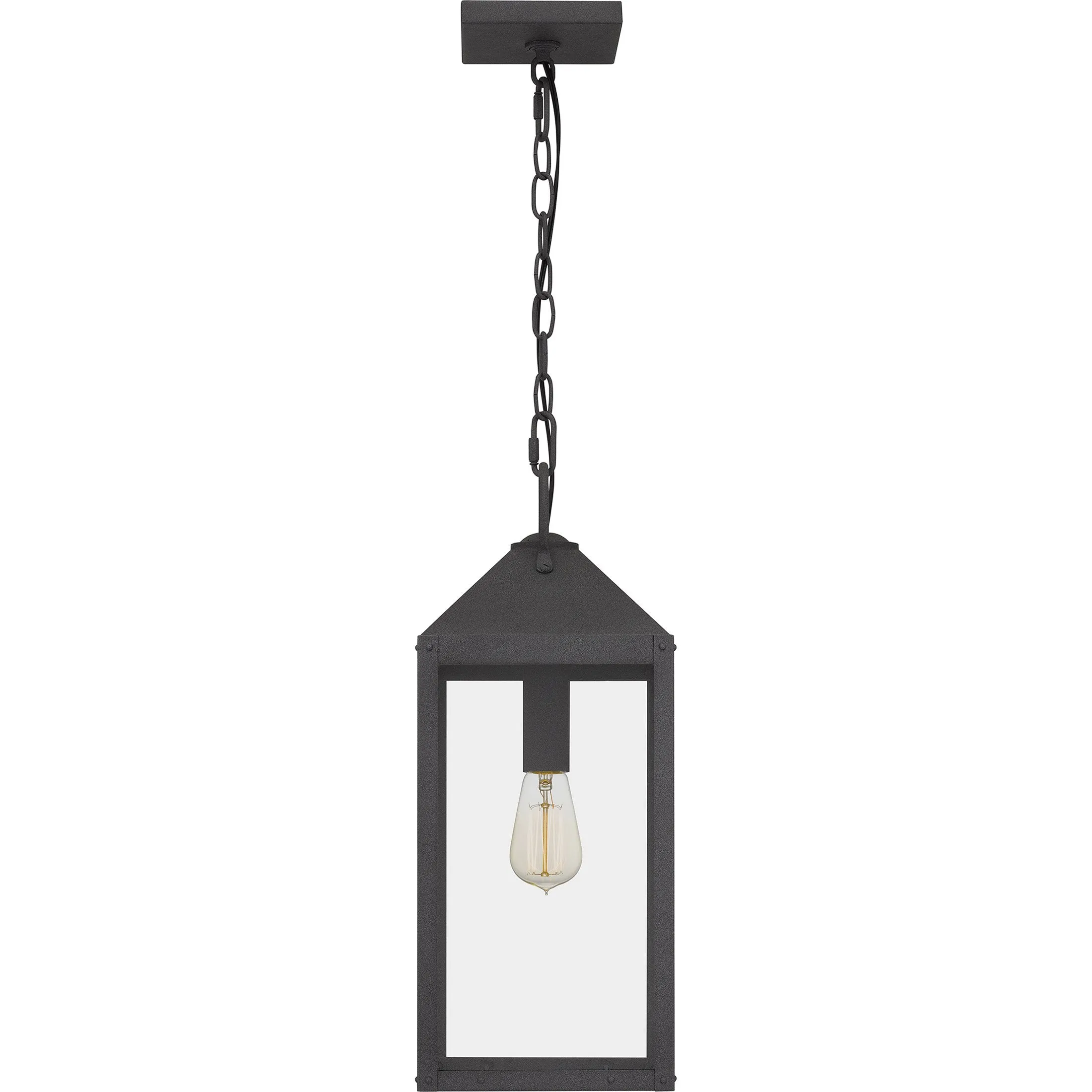 Thorpe - Outdoor hanging 1 light mottled black - TPE1908MB
