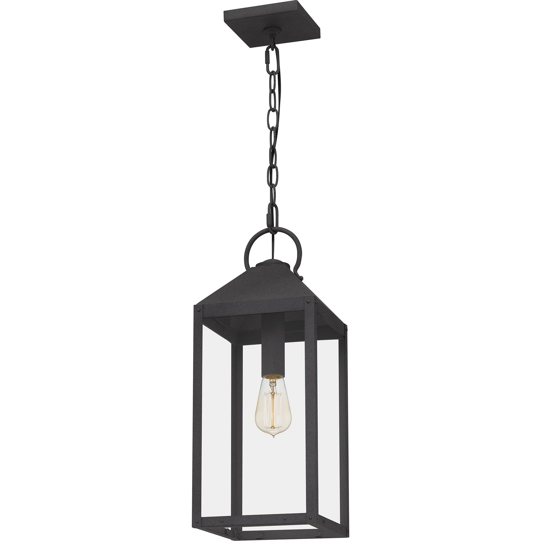 Thorpe - Outdoor hanging 1 light mottled black - TPE1908MB