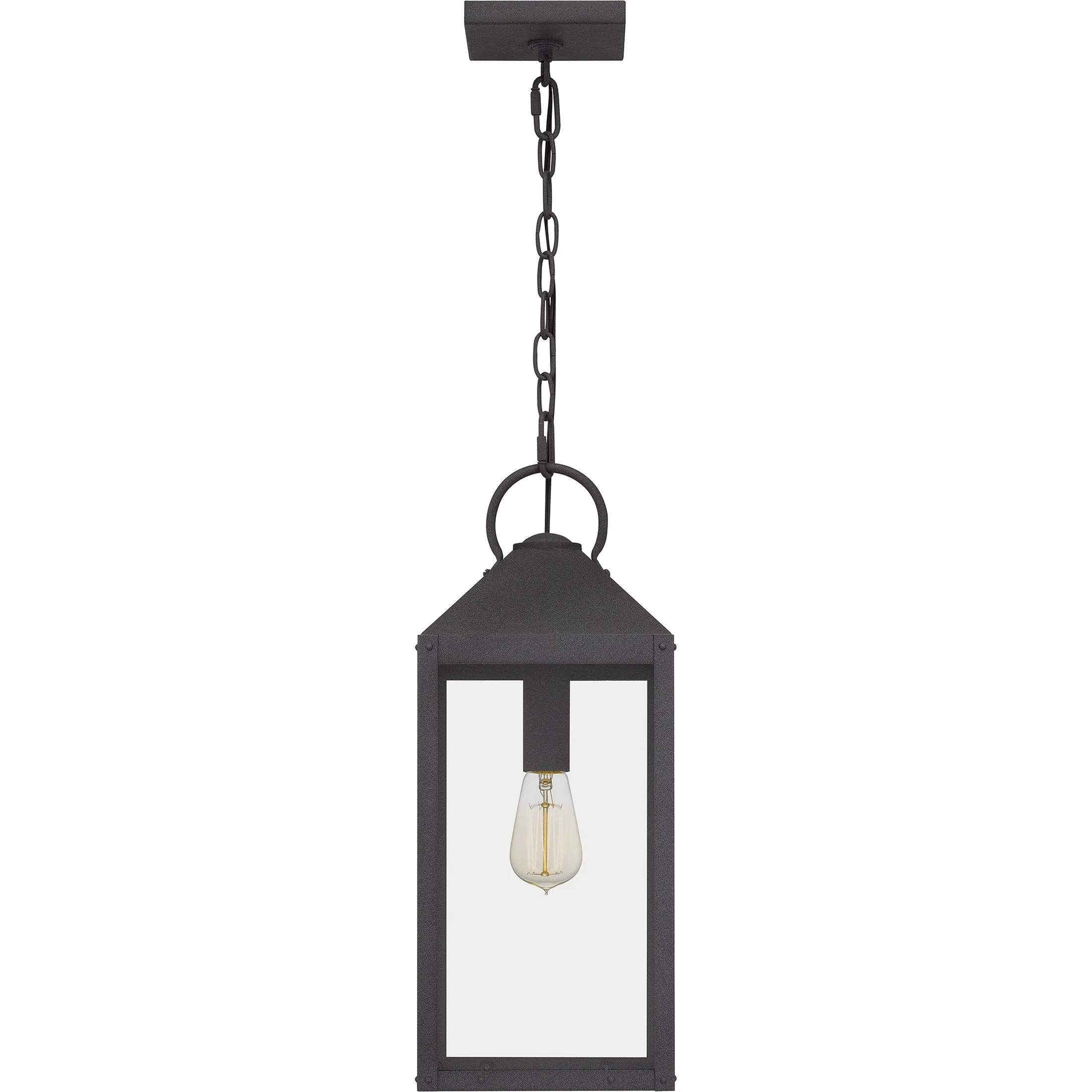 Thorpe - Outdoor hanging 1 light mottled black - TPE1908MB