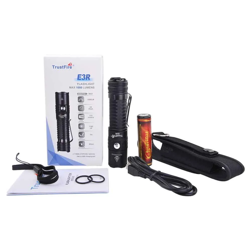 Trustfire E3R Rechargeable EDC Flashlight