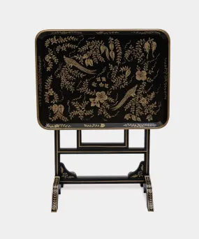 Vintage Chinoiserie Folding Table 